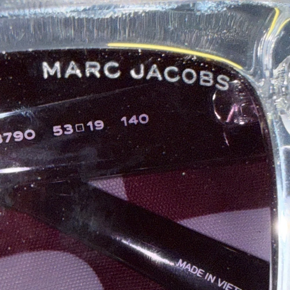 Marc Jacobs Transparent Sunglasses with Dark Lenses NWOT